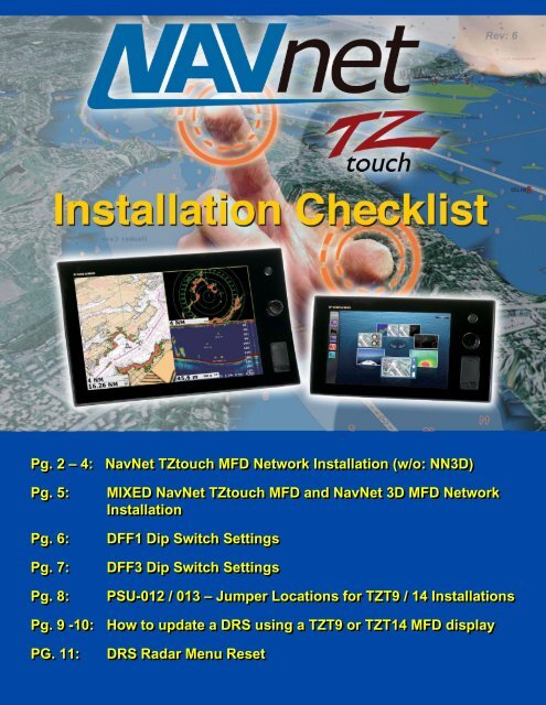 NavNet TZtouch Installation Checklist - Furuno USA