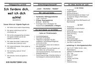 Unsere Schule - Flyer - Friedrichshagener Grundschule