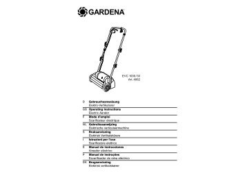 OM, Gardena, Scarificateur électrique, Art 04062-20, 2002-08