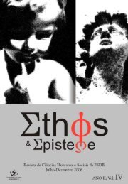 Revista Ethos & Episteme IV - Faculdade Salesiana Dom Bosco