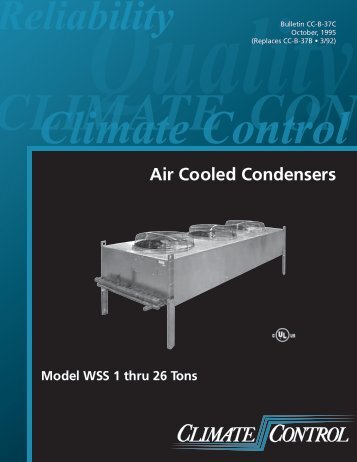 Climate Control 1-26 Ton Air Cooled Condensers