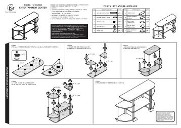 ASSEMB L Y INSTRUCTIONS - Fourstar Group Customer Support Site