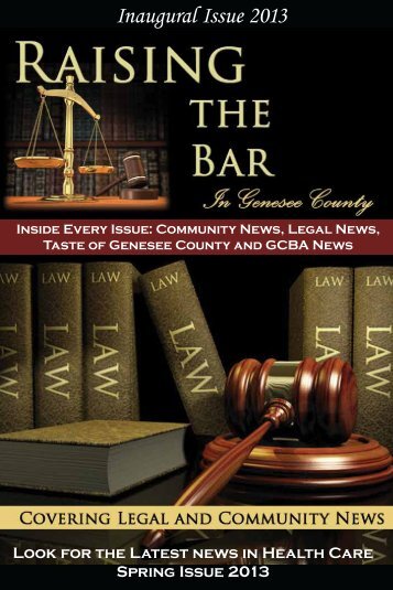 Inaugural Issue 2013 - Genesee County Bar Association