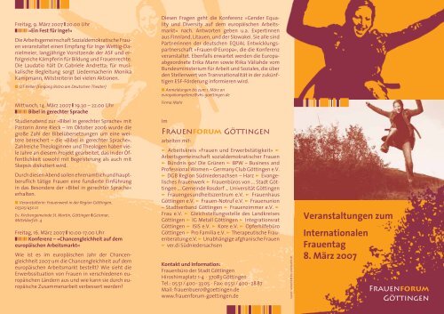 Programm zum Internationalen Frauentag 2007 downloaden