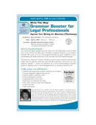 Grammar Booster for Legal Professionals - Continuing Professional ...