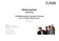 Referenzliste - Forum Bremen