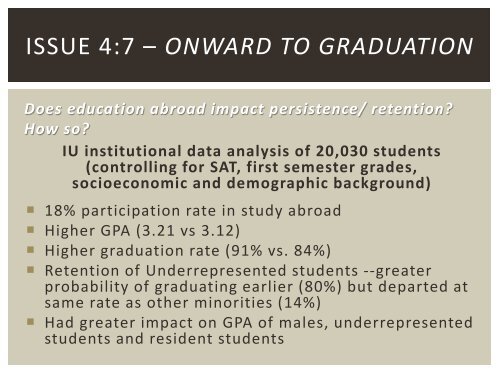 effective utilization of institutional data for strategic education abroad ...