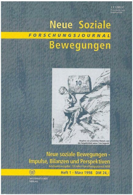 Vollversion (7.4 MB) - Forschungsjournal Soziale Bewegungen