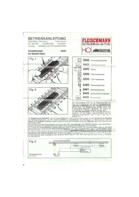 Anleitung - Fleischmann