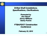 Drilled Shaft Installs - Rauch Williams - Florida Transportation Builders