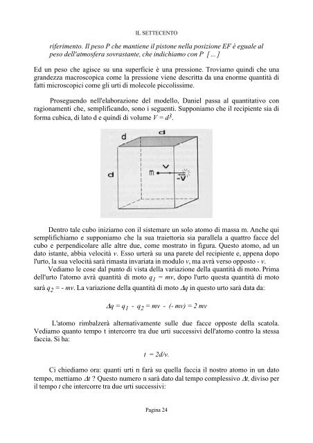 le scienze fisiche nel settecento - fisica/mente