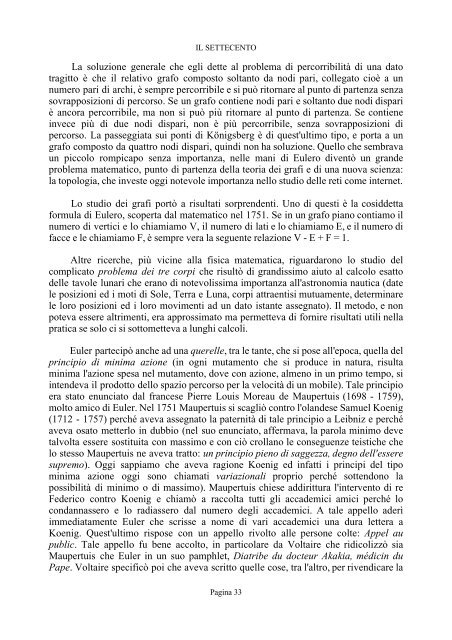 le scienze fisiche nel settecento - fisica/mente