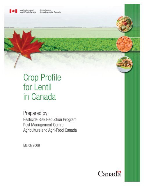 Crop Profile For Lentil In Canada