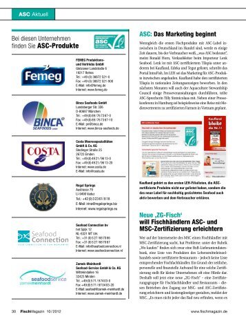 finden Sie ASC-Produkte - fischmagazin.de