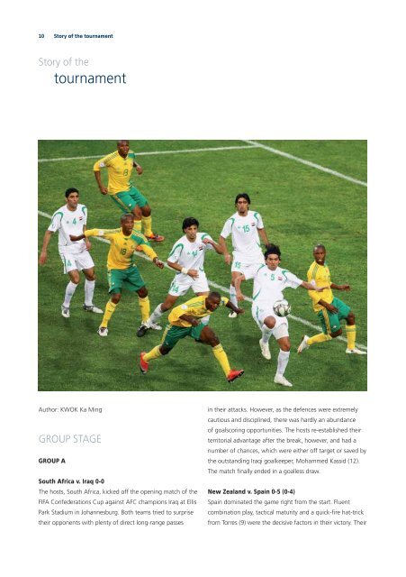 Technical Report and Statistics - Fifa