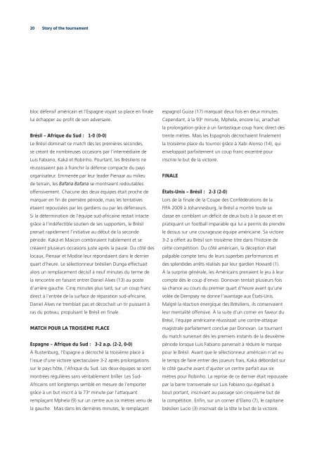 Technical Report and Statistics - Fifa