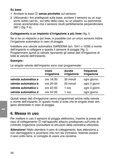 OM, Gardena, Sensore di pioggia elettronico, Art 01189-20, 2007-05