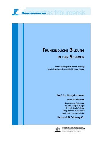 frühkindliche bildung in der schweiz - DISG - Dienststelle Soziales ...