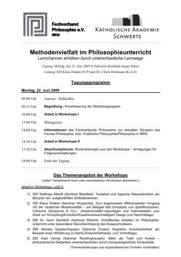 Methodenvielfalt Programm 22 06 09 Schwerte - Fachverband ...