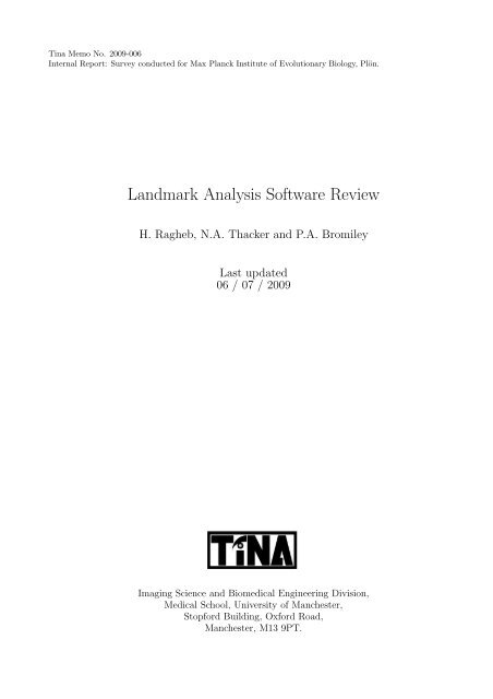 Landmark Analysis Software Review - Frontiers in Zoology