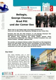 Bellagio, George Clooney, Brad Pitt und der Comer See