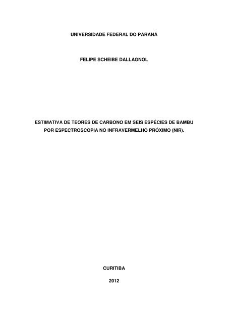 Dissertação em PDF - departamento de engenharia florestal - ufpr ...