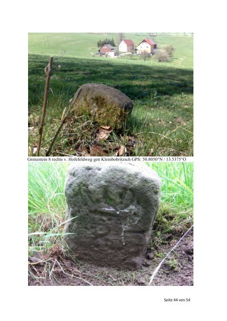 Wanderung Forstgrenzsteine nach 1825 – Frauenstein (Stand April ...