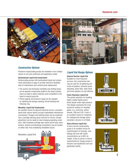 Reciprocating Pumps - Flowserve