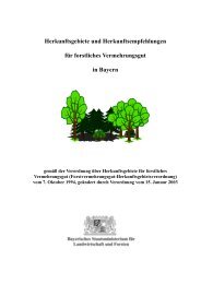 Herkunftsgebiete und Herkunftsempfehlungen für ... - Bayern