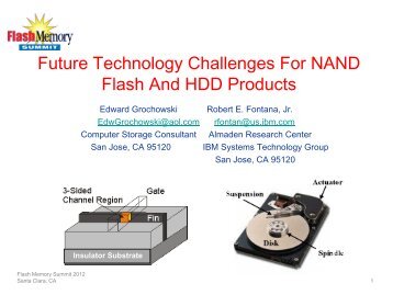 Future Technology Challenges For NAND Flash And HDD Products