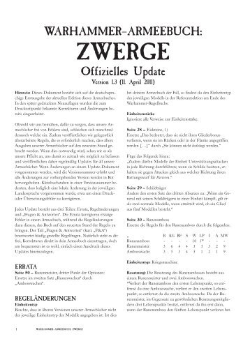 ZWERGE - Games Workshop