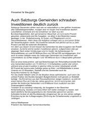 Liste Bauvorhaben Gemeinden