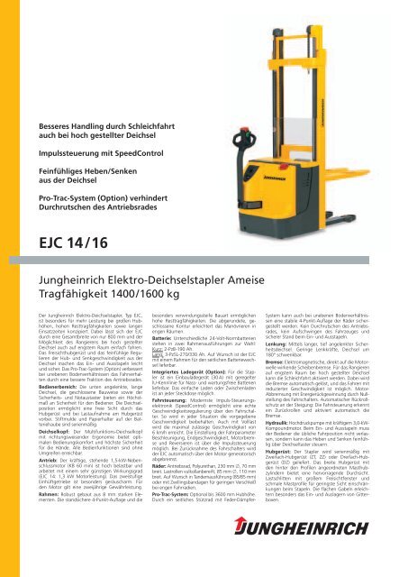 Datenblatt - Forklift