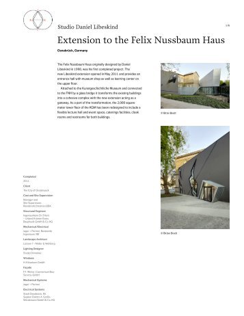 Extension to the Felix Nussbaum Haus - Studio Daniel Libeskind