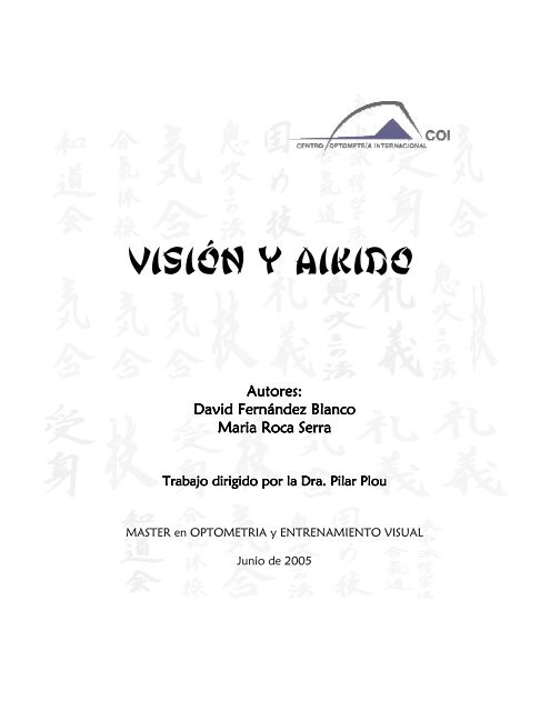 VISIÓN Y AIKIDO - Fundación Visión COI