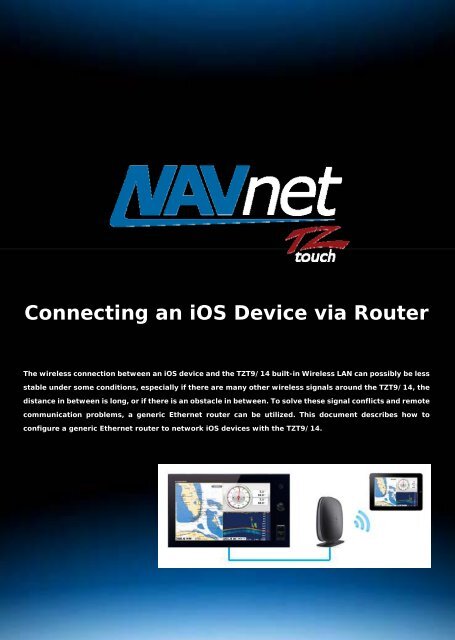 Connecting an iOS Device via Router - Furuno USA