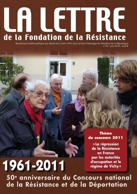 Lettre de la Fondation - Fondation de la Résistance