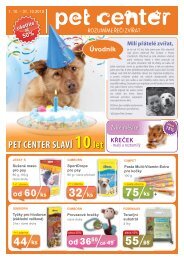 Leták PET CENTER (PDF ~5MB) - OC Futurum Kolín