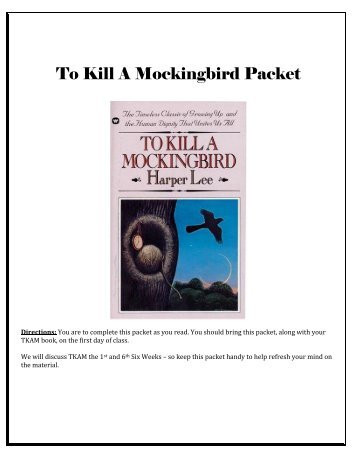 To Kill A Mockingbird Packet - Frisco ISD