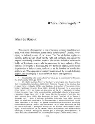 What is Sovereignty?* - Les Amis d'Alain de Benoist