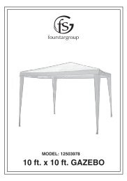 MODEL: 12503978 10 Ft. X 10 Ft. GAZEBO - Fourstari.com