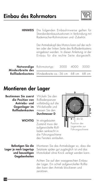 Einbau- und Gebrauchsanleitung von ... - Betting und Buss Gbr