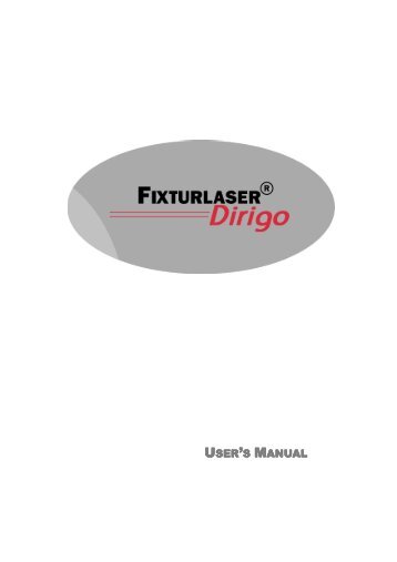 Fixturlaser Dirigo Product Manual
