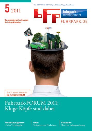 52011 Fuhrpark-FORUM 2011: Kluge Köpfe sind dabei - fuhrpark.de ...