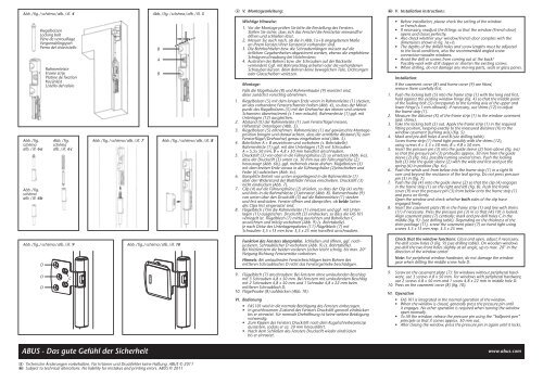 D Montage- und Bedienungsanleitung für ABUS Fenster - ELV