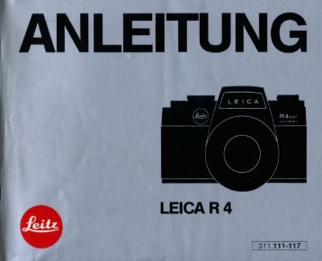 leica r4 - Fotomechanik Reinhardt