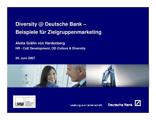 Diversity @ Deutsche Bank - Frauenbeauftragte