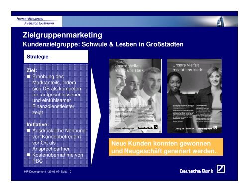 Diversity @ Deutsche Bank - Frauenbeauftragte