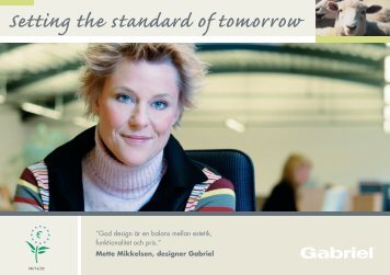 Setting the standard of tomorrow - Gabriel