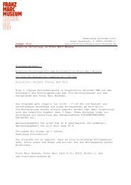 Informationen als PDF downloaden - Franz Marc Museum